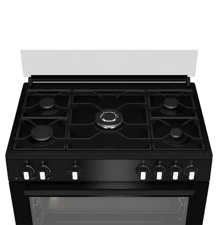 ⁦بوتاجاز بيكو غاز، 5 شعلة، 90 سم، أسود GGR 15115 DX NB⁩ - الصورة ⁦5⁩