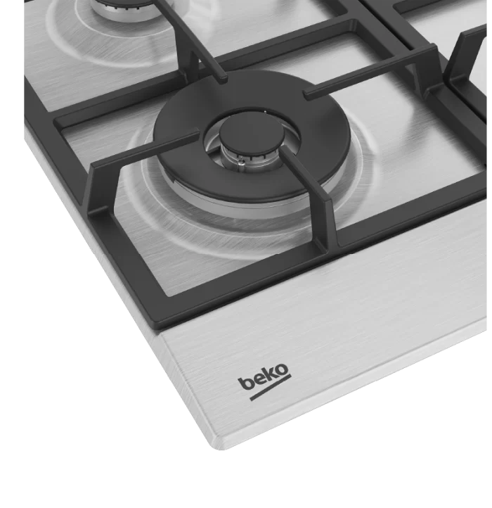 ⁦مسطح غاز بلت ان بيكو، 4 شعلة، 60 سم، ستانلس HIAW 64225 SX⁩ - الصورة ⁦6⁩