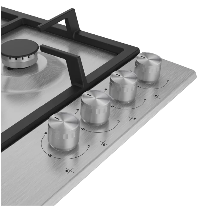 ⁦مسطح غاز بلت ان بيكو، 4 شعلة، 60 سم، ستانلس HIAW 64225 SX⁩ - الصورة ⁦4⁩