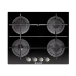 بوتاجاز هوفر مسطح بلت إن 4 شعلة غاز أسود زجاجي HGV64SMTCGB EGY