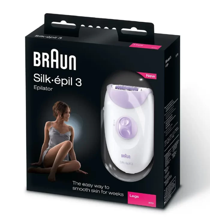 ⁦ماكينة نزع الشعر سيلك ابيل 3 من براون، ابيض SE3170⁩ - الصورة ⁦2⁩