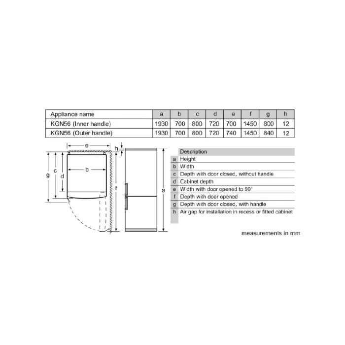 ثلاجة بوش 505 لتر كومبى ديجيتال سلفر موديل KGN56CI30U ثلاجة بوش 505 لتر كومبى ديجيتال سلفر موديل KGN56CI30U